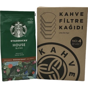 House Blend Origin Öğütülmüş Filtre Kahve 200 gr + Filtre Kahve Kağıdı 1x4  80LI