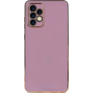 Kzy Samsung Galaxy A72 Kapak Kamera Korumalı Lazer Kesim Lüx Silikon Kılıf -  Mor