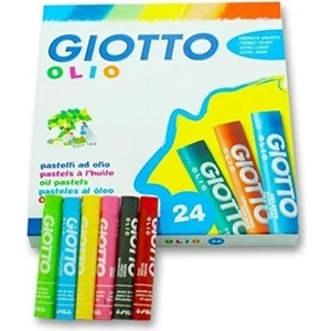 Olio Yağlı Pastel Boya Silindir 24 Renk Karton Kutu (293100)