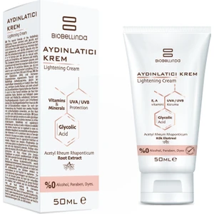 Biobellinda Aydınlatıcı Krem 50 ml | Vitaminli & Mineralli Beyazlaştırıcı