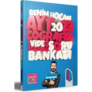 Benim Hocam Yayınları  AYT 2023 Coğrafya Tamamı Video Çözümlü Soru Bankası