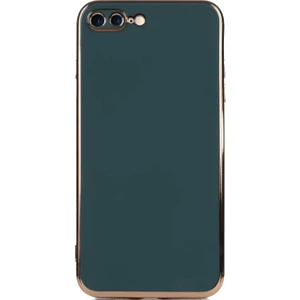 Kzy Apple iPhone 8 Plus Kapak Kamera Korumalı Lazer Kesim Lüx Silikon Kılıf - Petrol Yeşili