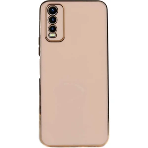 Kzy Vivo Y20S Kapak Kamera Korumalı Lazer Kesim Lüx Silikon Kılıf -  Rose Gold