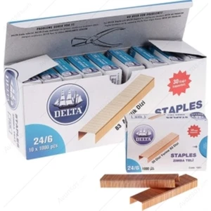 Zımba Teli  Bakır No: 24/6 1000'LIK 10 Paket / Standart Büyük Zımba Teli