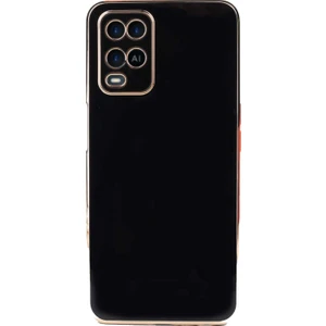 Case World Oppo A54 4g ile Uyumlu Kapak Kamera Korumalı Lazer Kesim Lüx Silikon ile Uyumlu Kılıf - Siyah