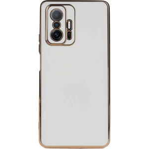 Case World Xiaomi Mi 11T 5g ile Uyumlu Kapak Kamera Korumalı Lazer Kesim Lüx Silikon ile Uyumlu Kılıf -Beyaz