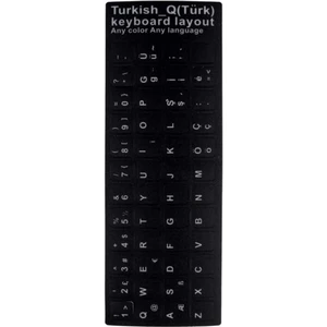 Türkçe Karakter Klavye Tuş Koruyucu Sticker
