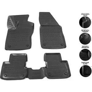 Fiat Doblo 2010-2022 Birebir Uyumlu 3D Havuzlu Solve Oto Paspas