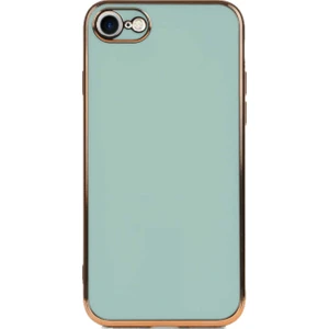 Kzy Apple iPhone Se 2020 Kapak Kamera Korumalı Lazer Kesim Lüx Silikon Kılıf - Turkuaz