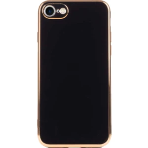 Kzy Apple iPhone Se 2020 Kapak Kamera Korumalı Lazer Kesim Lüx Silikon Kılıf - Siyah