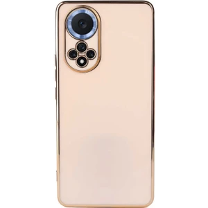 Case World Huawei Nova 9 Kapak Kamera Korumalı Lazer Kesim Lüx Silikon Kılıf - Rose Gold