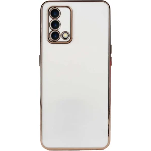 Case World Oppo A74 4g ile Uyumlu Kapak Kamera Korumalı Lazer Kesim Lüx Silikon ile Uyumlu Kılıf - Beyaz