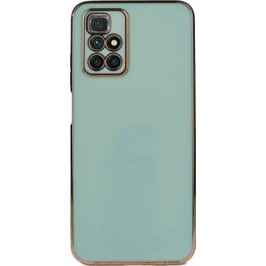 Case World Xiaomi Redmi 10 ile Uyumlu Kapak Kamera Korumalı Lazer Kesim Lüx Silikon ile Uyumlu Kılıf - Turkuaz