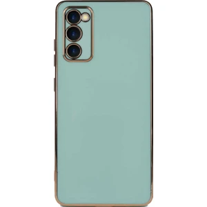 Case World Samsung Galaxy A03S ile Uyumlu Kapak Kamera Korumalı Lazer Kesim Lüx Silikon ile Uyumlu Kılıf - Turkuaz