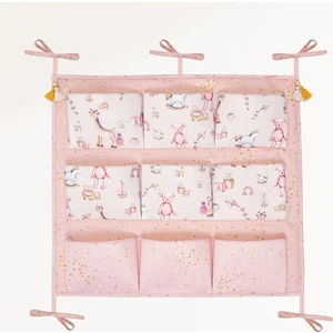 Baby Çok Amaçlı Kız Bebek Odası   Beşik Kenarı Düzenleyici 9 Cepli Organize