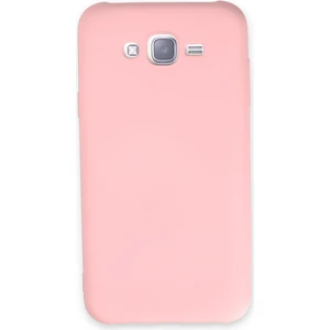Samsung Galaxy J7 Kılıf Lansman Içi Kadife Nano Silikon - Pudra