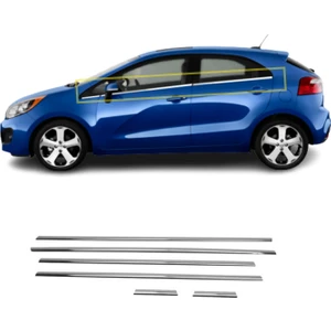 A&G Tuning Kia Rio Hb Kasa Krom Cam Çıtası 6 Prç 2011-2017 P.çelik