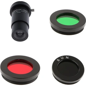 5x Teleskop Barlow Lens 1.25 "fmc Iplik W/ Renkli Filtreler Gözenli Siyah (Yurt Dışından)