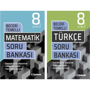 Tudem Yayınları 8. Sınıf Matematik - Türkçe Soru Bankası