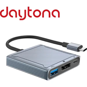 Dp-01 Type-C To Displayport Multifunction 8k 60Hz Çevirici Dönüüştürücü Aktarıcı Adaptör