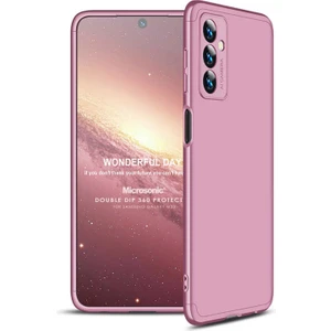 Samsung Galaxy M23 Kılıf Double Dip 360 Protective Rose Gold