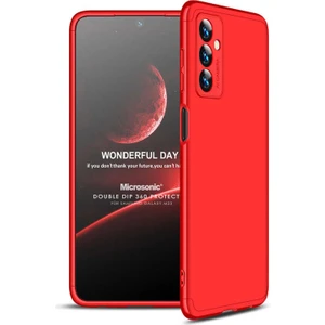 Samsung Galaxy M23 Kılıf Double Dip 360 Protective Kırmızı