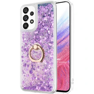 Samsung Galaxy A53 5g Kılıf Glitter Liquid Holder Mor