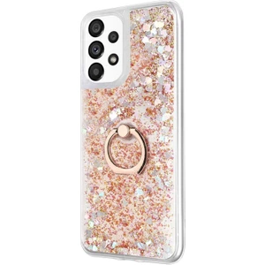 Samsung Galaxy A13 4g Kılıf Glitter Liquid Holder Gold