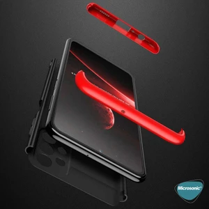 Samsung Galaxy A13 4g Kılıf Double Dip 360 Protective Kırmızı
