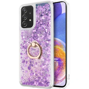Samsung Galaxy A23 Kılıf Glitter Liquid Holder Mor