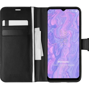 Reeder S19 Max Kılıf Delux Leather Wallet Siyah