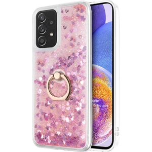 Samsung Galaxy A23 Kılıf Glitter Liquid Holder Pembe