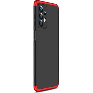 Samsung Galaxy A13 4g Kılıf Double Dip 360 Protective Siyah Kırmızı