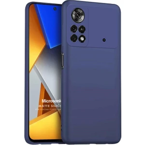 Matte Silicone Xiaomi Poco M4 Pro 4g Kılıf Lacivert