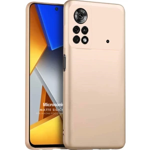 Matte Silicone Xiaomi Poco M4 Pro 4g Kılıf Gold