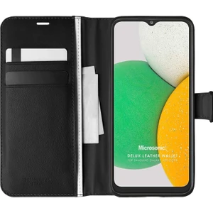 Samsung Galaxy A03 Core Kılıf Delux Leather Wallet Siyah