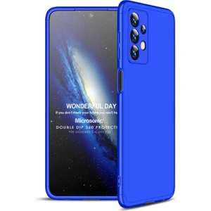 Samsung Galaxy A23 Kılıf Double Dip 360 Protective Mavi