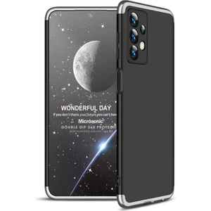 Samsung Galaxy A13 4g Kılıf Double Dip 360 Protective Siyah Gri