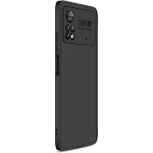 Xiaomi Poco X4 Pro 5g Kılıf Double Dip 360 Protective Siyah