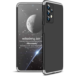 Samsung Galaxy A23 Kılıf Double Dip 360 Protective Siyah Gri