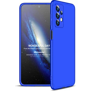 Samsung Galaxy A13 4g Kılıf Double Dip 360 Protective Mavi