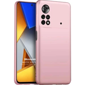 Matte Silicone Xiaomi Poco M4 Pro 4g Kılıf Rose Gold