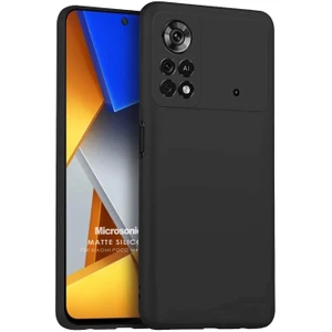 Matte Silicone Xiaomi Poco M4 Pro 4g Kılıf Siyah