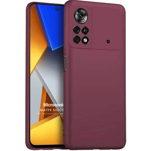 Matte Silicone Xiaomi Poco M4 Pro 4g Kılıf Mor