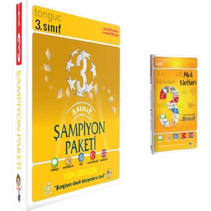 Tonguç Akademi 3. Sınıf Şampiyon Paketi - Akıl Notları
