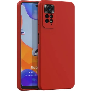 Matte Silicone Xiaomi Redmi Note 11 Pro 5g Kılıf Kırmızı