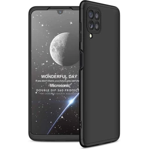 Samsung Galaxy M22 Kılıf Double Dip 360 Protective Siyah