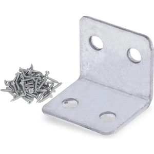 (25 Adet) Mobilya Dolap Köşe Bağlantı Sabitleme L Demir Gönye 25X25X30 mm (25 Adet)
