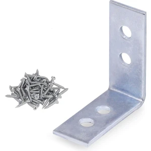 (10 Adet) Mobilya Dolap Köşe Bağlantı Sabitleme L Demir Gönye 35X35X15 mm