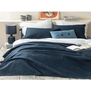 English Home Easton Çok Amaçlı Tek Kişilik Yatak Örtüsü Takımı 160 x 220 cm Lacivert